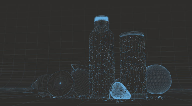 3d-Produktvisualisierung Wireframe