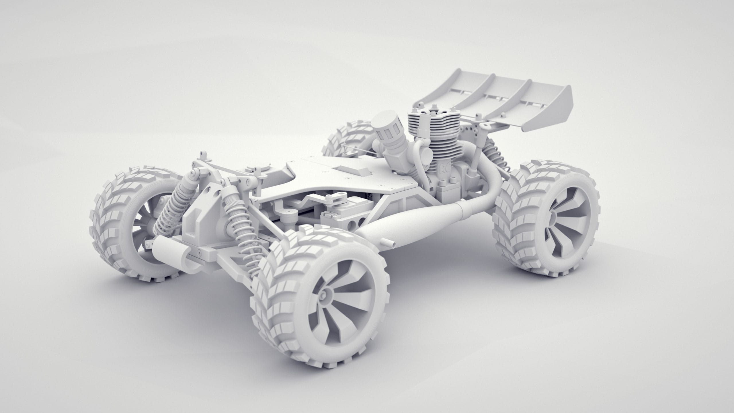 rc-car clay render