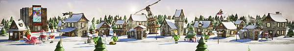 NY Christmas Village website and 3d-cgi 1