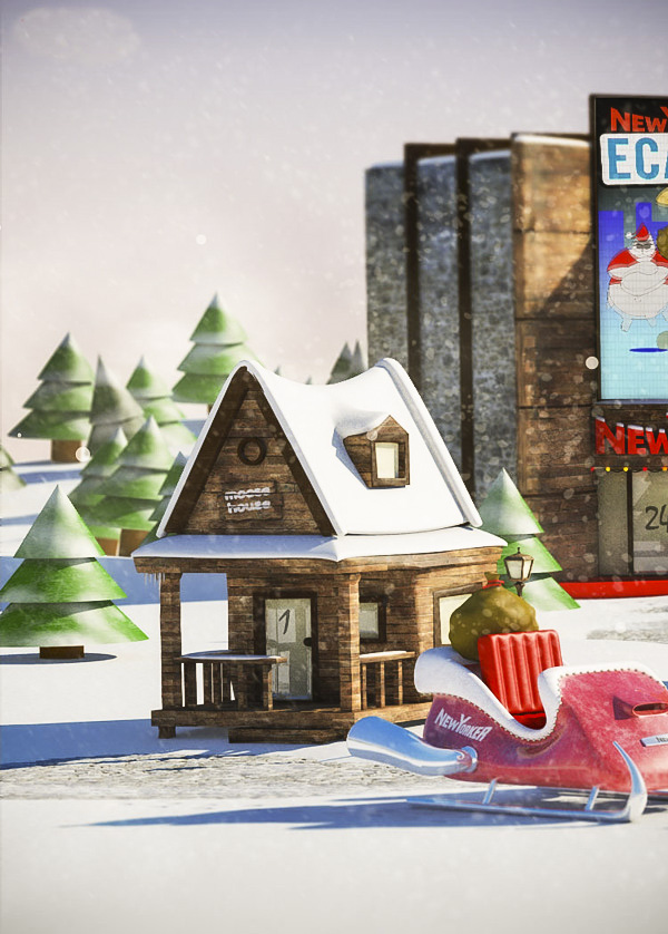 NY Christmas Village website and 3d-cgi 2