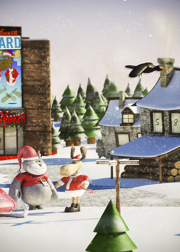 NY Christmas Village website and 3d-cgi 3
