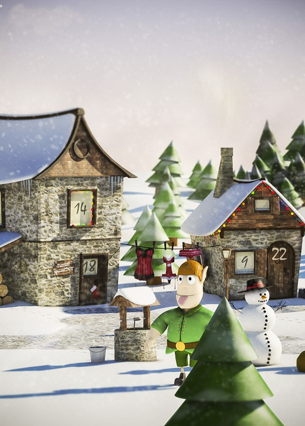 NY Christmas Village website and 3d-cgi 4